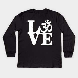 Om love Kids Long Sleeve T-Shirt